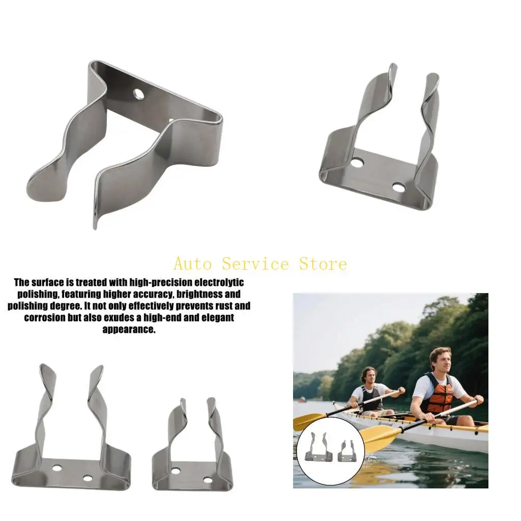 462A Stainless Steel Watercraft Kayaks Paddle Holder Support Bracket Provide A Convenient Storage Solution For Oars And Gear