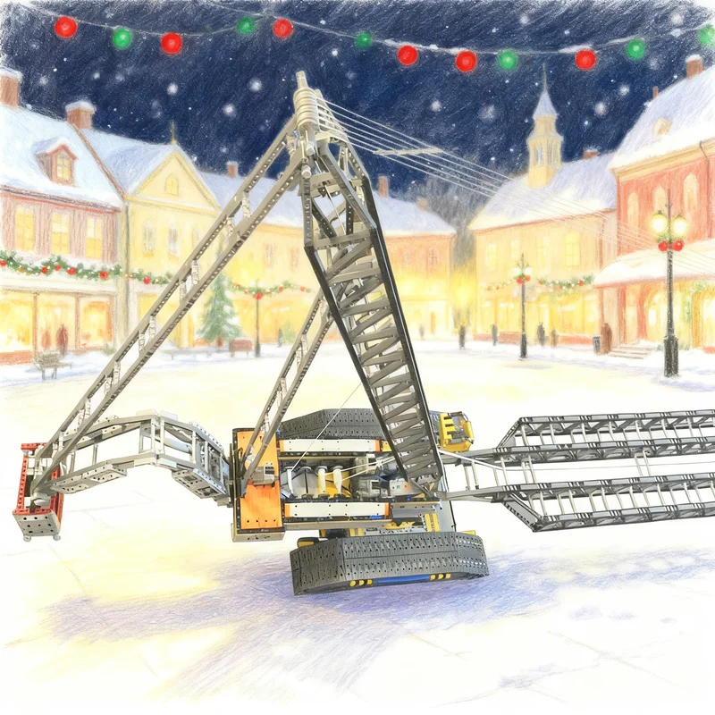 

4840pcs MOC Crawler Crane LR1800 LR13000 Double Mast Technical Model Building Blocks Architecture Toy Christmas Gifts Brick Kids