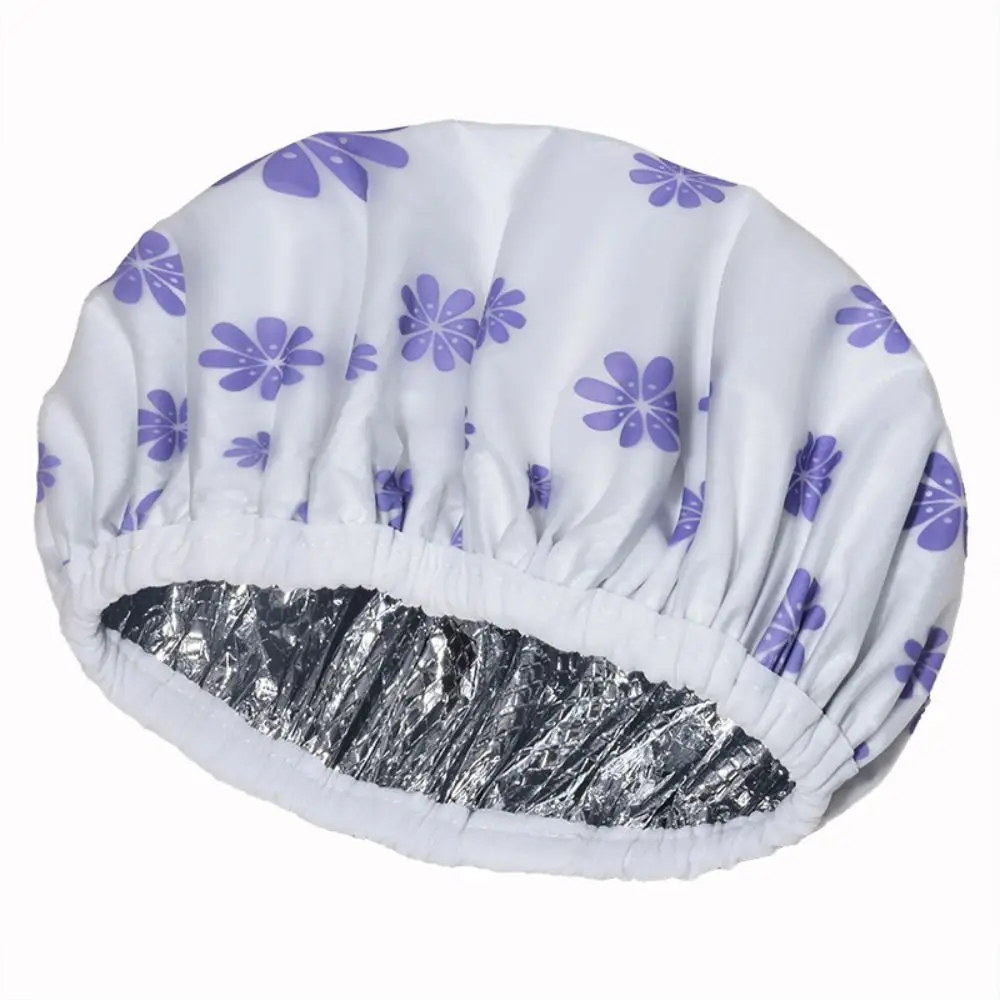 Thickened Self-heating Tin Foil Hat Thermostatic Bathing Cap Steam Hair Mask Cap Spontaneous Heating Shower Cap