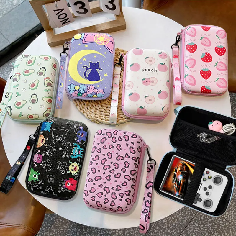 

Сумка для хранения для R36S R35S Miyoo Mini Plus R36H, игровая консоль, сумка, защитный чехол, аксессуары