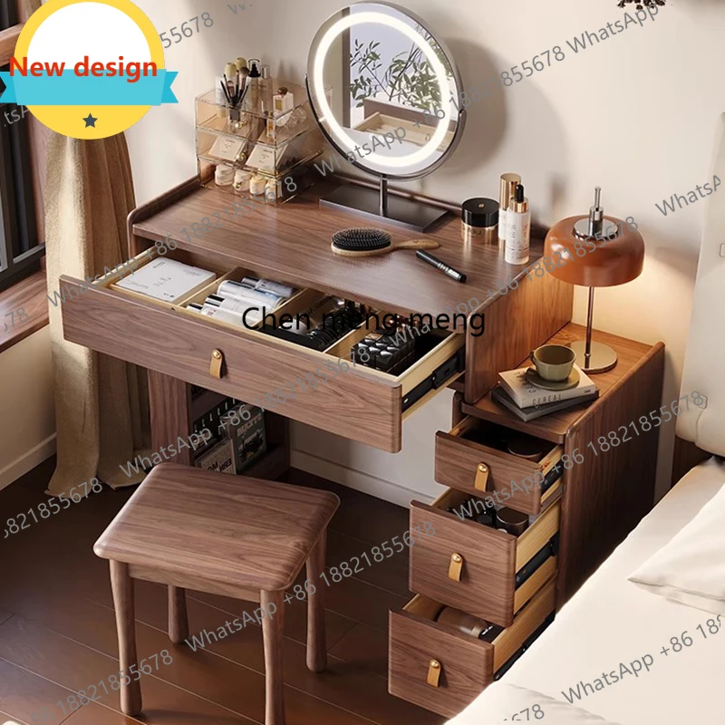 

c139 Wood Girl Vanity Table Bedroom Makeup Drawers Modern Women Dressing Table Cosmetics Cheap Mesa De Maquillaje Chinese Furnit