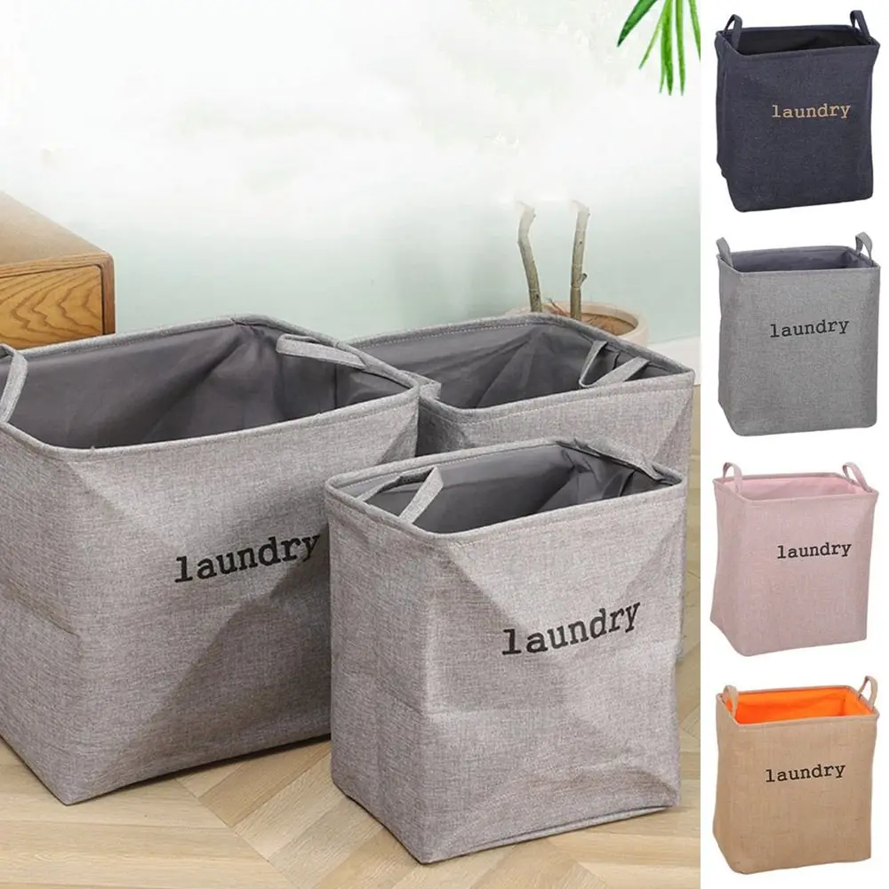 Storage Crate EVA Foldable Jute Storage Basket Portable Jute Bag For Home Stationery Sundries Toys Organizer Laundry Basket