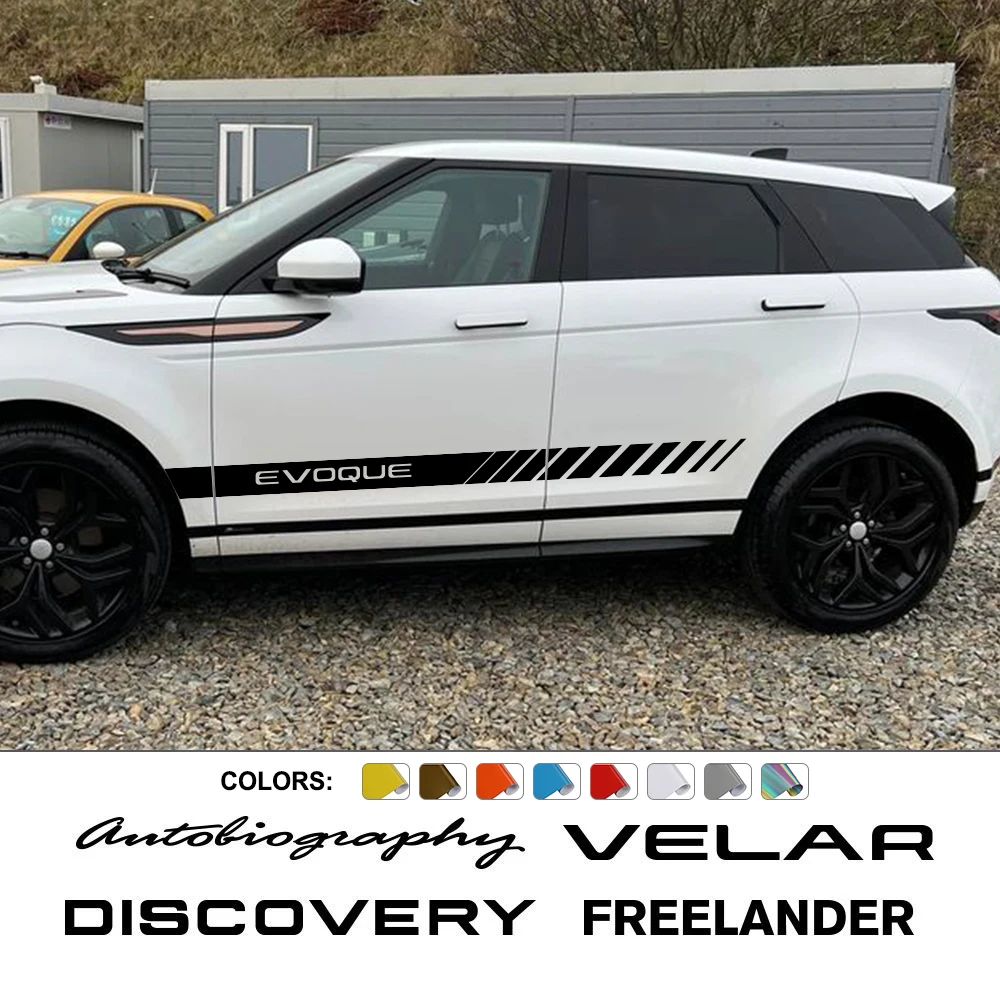 Car Sticker For Land Rover Evoque Discovery Freelander Autogiography Velar SVR Auto Stripes Vinyl Tuning Decor Decal Accessories