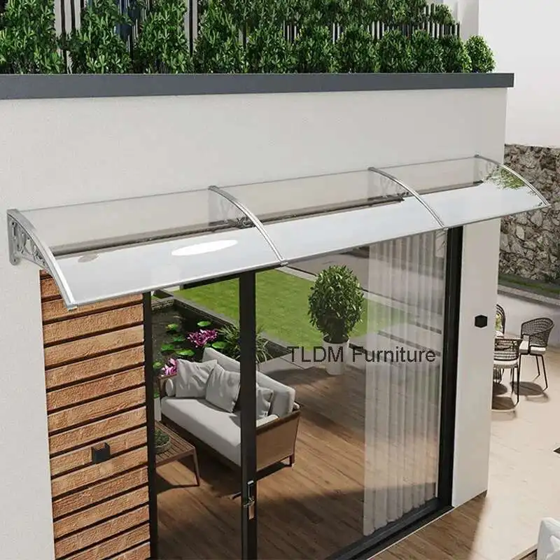 

Thickened Plastic Steel Awning for Eaves Modern Waterproof and Sunscreen Awnings Light Luxury Multifunctional Awning for Hotel