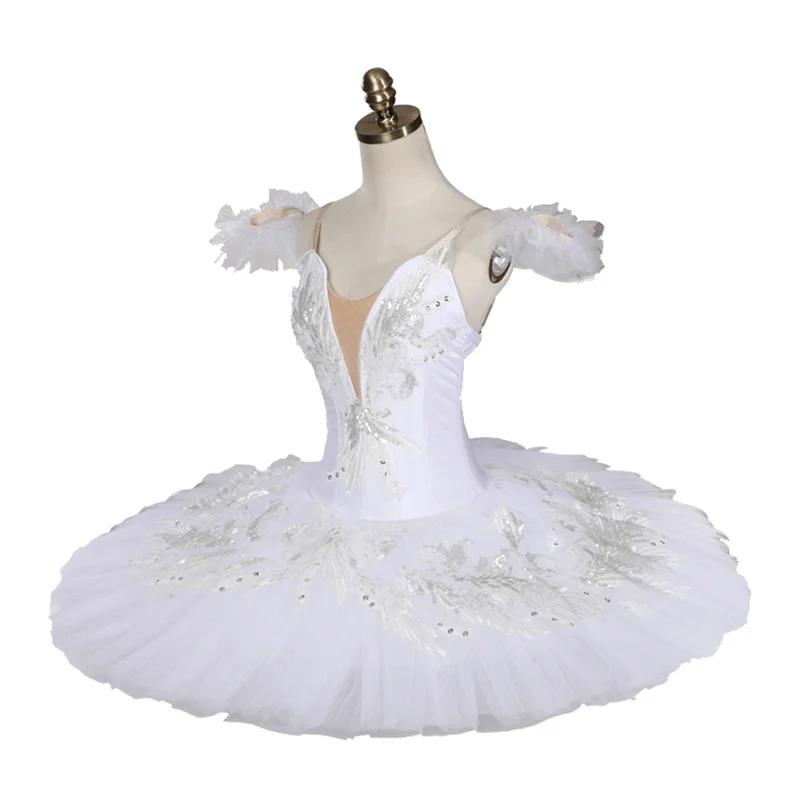 Professional High Quality Spotless White Custom Size Kids Girls Adult Women Performance Wear White Elegant Ballet Tutu