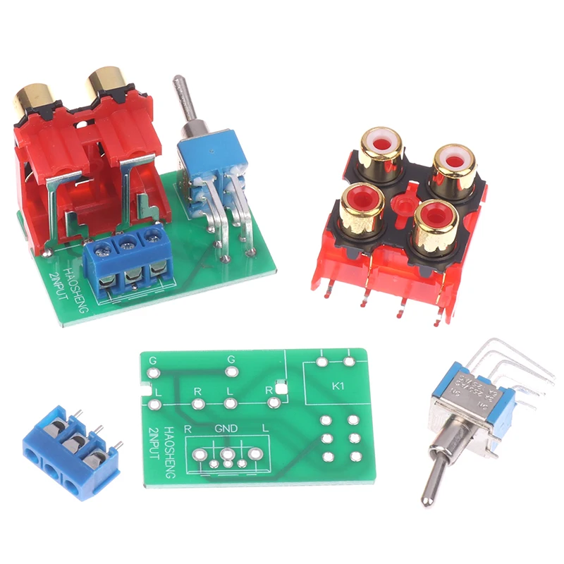 New 2-ways Signal Switching Board 2 In 1out Audio Source Switchboard Accessories