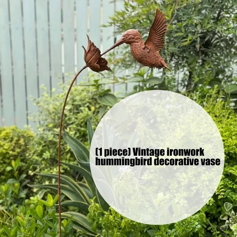 

Ручная железная садовая скульптура колибри во дворе для дисплея заднего двора высокого качества