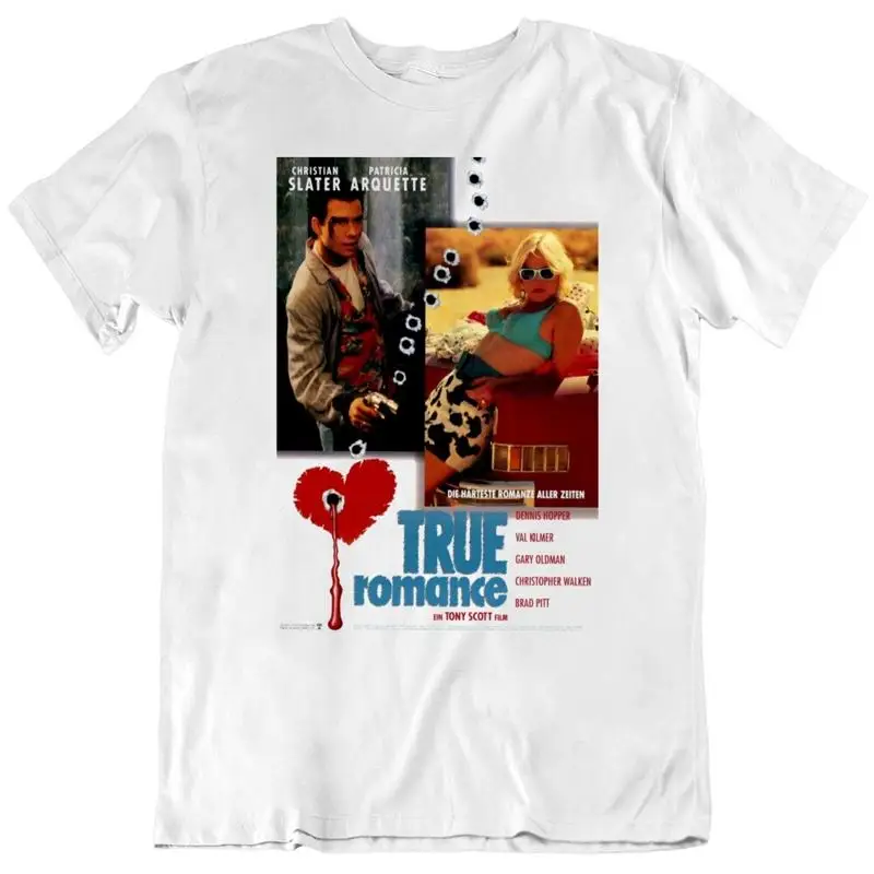 

Футболка с немецким постером истинного романтика в стиле 90-х