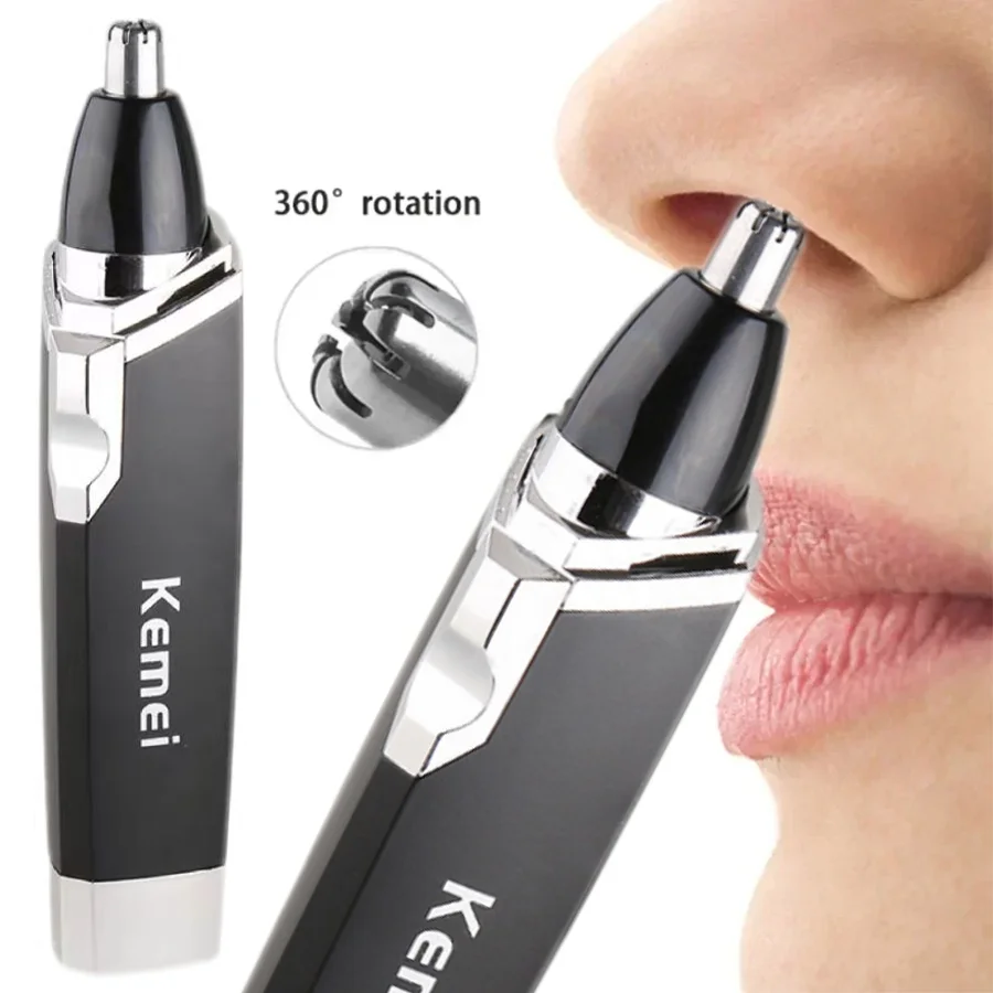 

Built-In Battery Rechargeable Kemei Electric Nose Trimmer Hair Ear Trimmer KM-6512