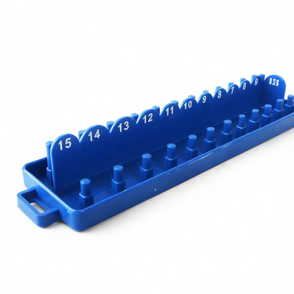 Universal Socket Rail Storage Organizer 1 4 Inch Drive Tool Rack Tray Compact Hardware Management For Workshop Desk