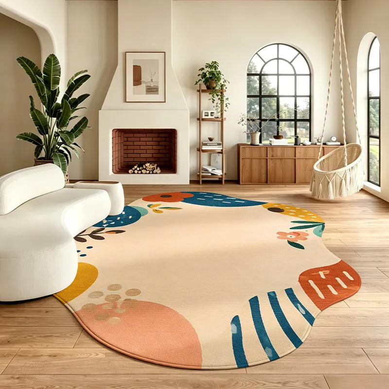 Irregular Shape Bedroom Decor Dopamine Carpet Large Area Carpets for Living Room Fluffy Soft Lounge Floor Mat Thickend Plush Rug