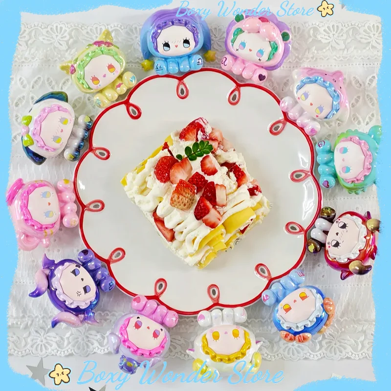 

Authentic Lucky Emma Hey Zodiac Series Mini Blind Box Collectible Figurines Desktop Decor Cute Dolls Surprise Mystery Box Gift