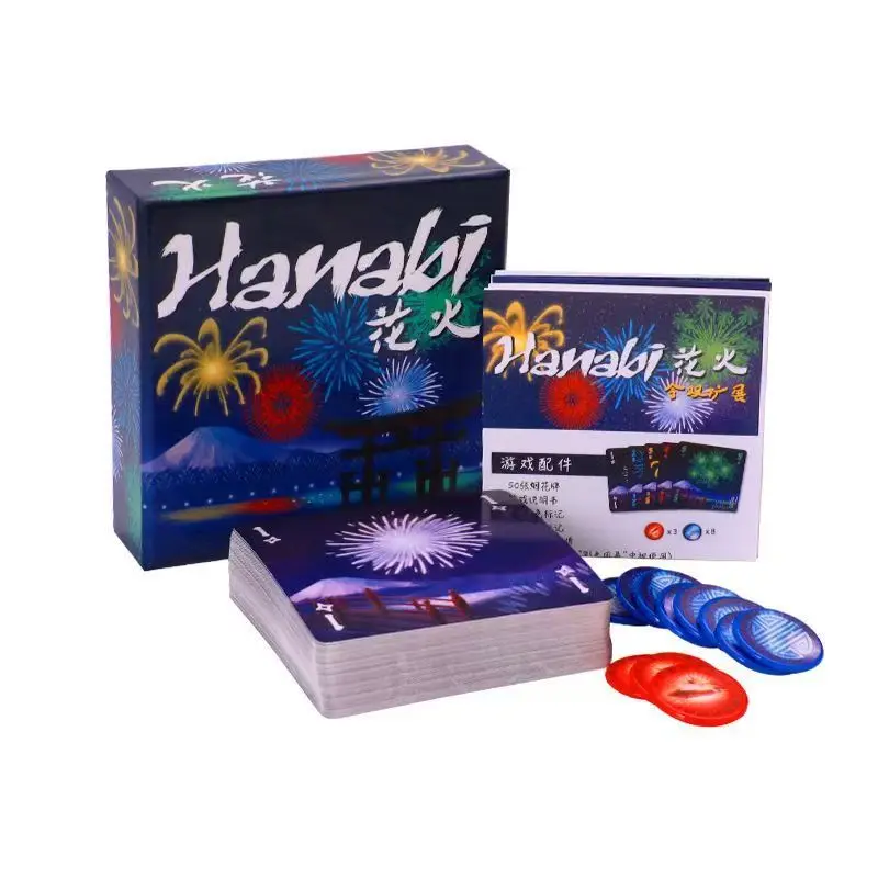 أطلق العنان على الممتعة مع لعبة HANABI Card Board للمجموعات - سهلة اللعب، رائعة للحفلات!