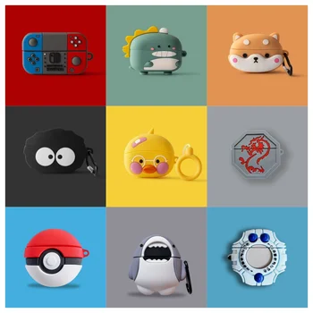 3D Cartoon Case Voor Huawei Freebuds 6i 5i Draadloze Koptelefoon Siliconen Beschermhoes Voor Freebuds 5i 6i 3D Hoofdtelefoon Mouw