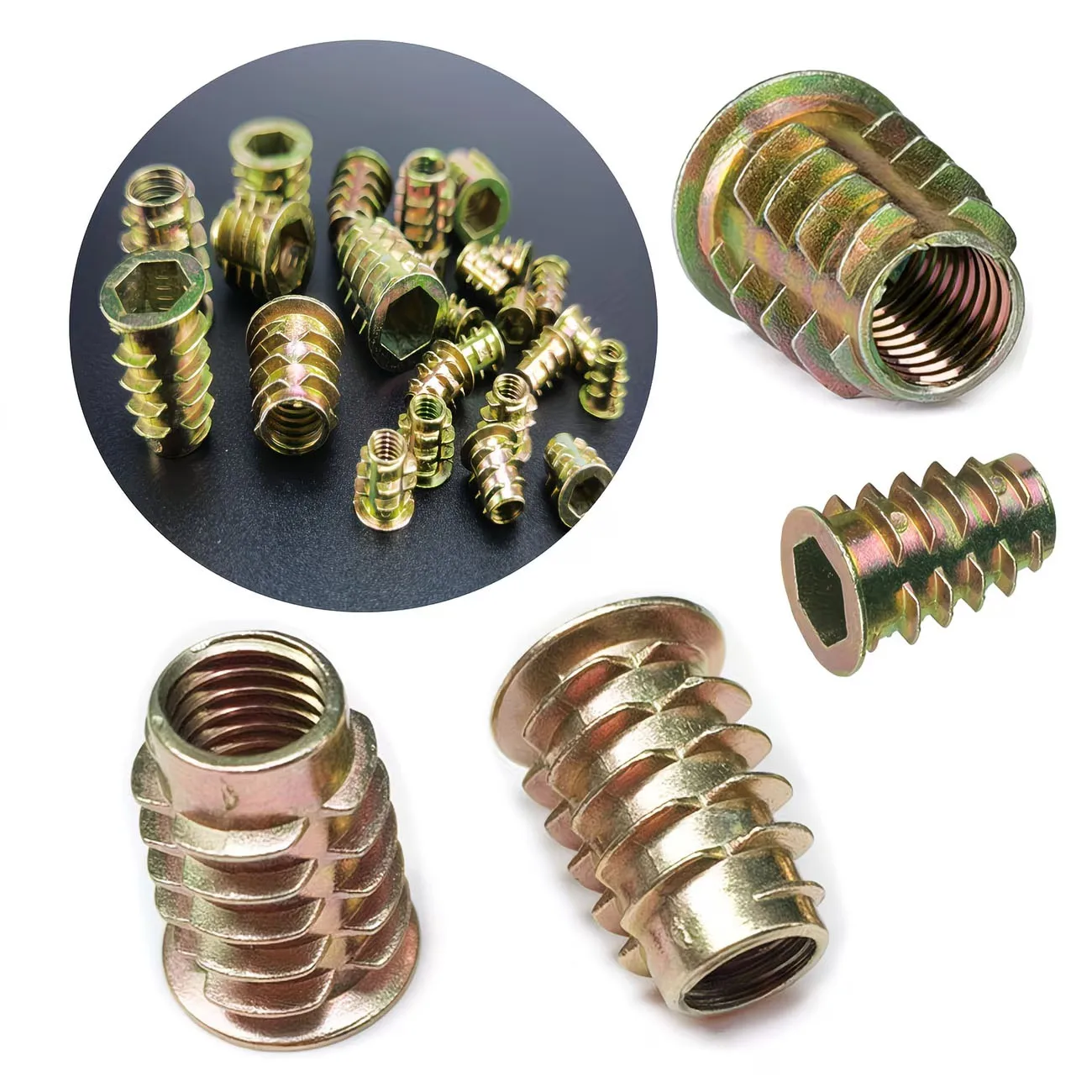 M4/M5/M6 Threaded Insert Nut E - Furniture Hardware Threaded Inserts recensie en prijs