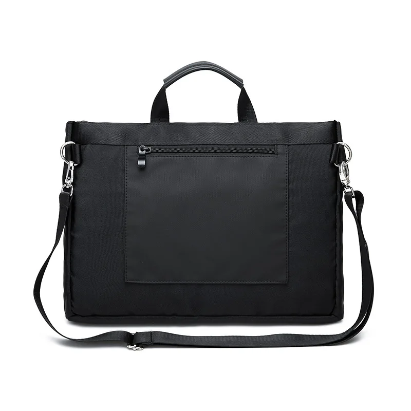 Waterdichte Aktetassen Effen Oxford Handvat Laptop Tas Voor Vrouwen Mannen Grote Capaciteit Schouder Crossbody Business Porte-Cocuments