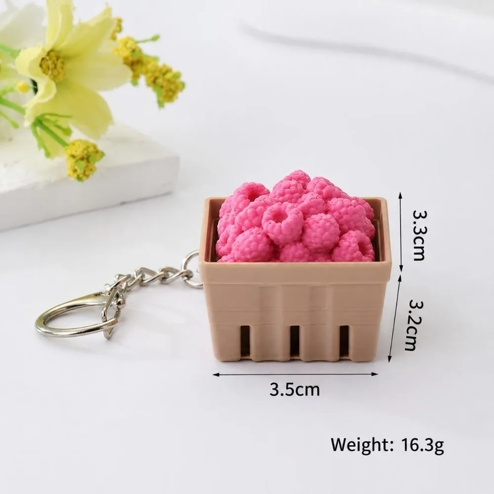 Funny Simulation Fruits Colorful Fruits Keychain Cartoon Creative Fidget Keychain Stress Relief Keychain For Adults