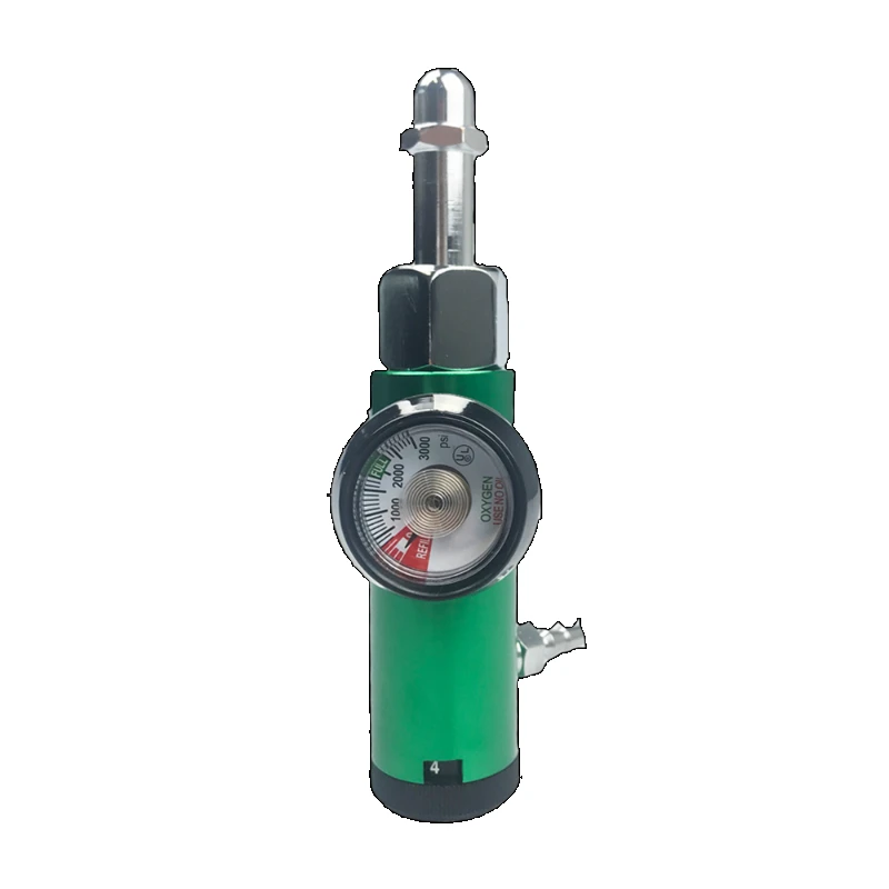 Ready Stock Oxigen Cylinder Mounted Pressure Flow Adjustable CGA870 CGA540 Medical Oxygen Regulator