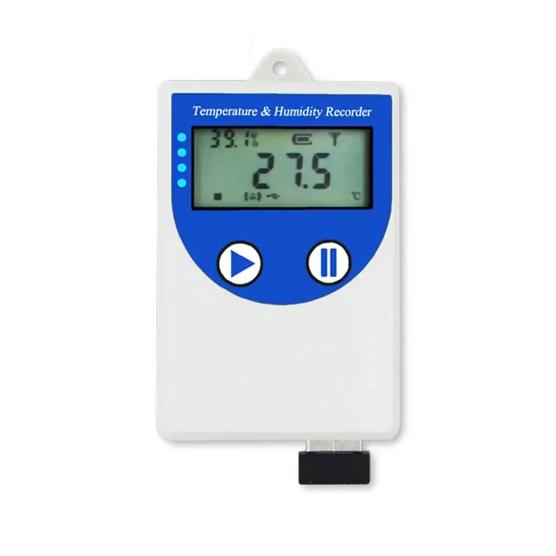 waterproof display temperature humidity recorder usb temperature logger with input recorder