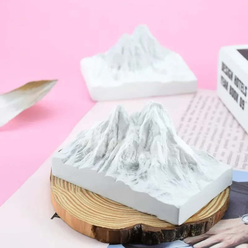 

3D Snow Mountain Cake Mold Silicone DIY Alps Ice Mountains Scented Gypsum Baking Decorative Item Mould for Home Garden