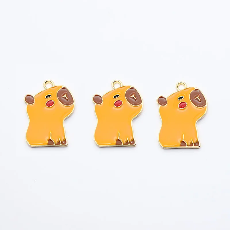 

10Pcs Fashion Cute Capybara Animal Charms Alloy Pendent For Jewelry Making Diy Bracelet Necklace Earrings Handmade Supplies