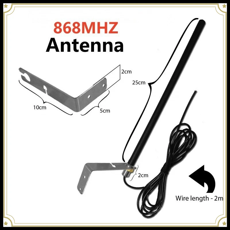 Outdoor Waterproof 868MHz Antenna Ultra‑Long Range Signal Extender for Garage Door Opener Remote Transmitter Accessory