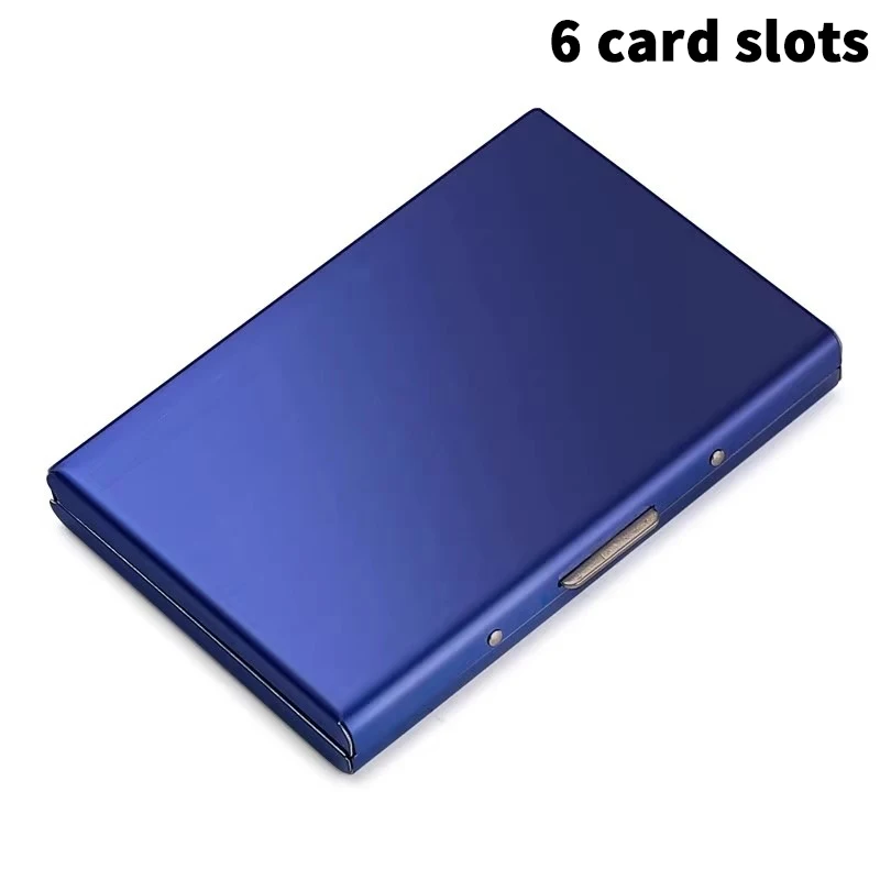 (YY) 1 قطعة 2025 جديد 6/10 فتحات بطاقة صندوق تخزين رخصة القيادة تخزين حامل بطاقة الفولاذ المقاوم للصدأ مكافحة سرقة البنك بطاقة الائتمان حقيبة #4