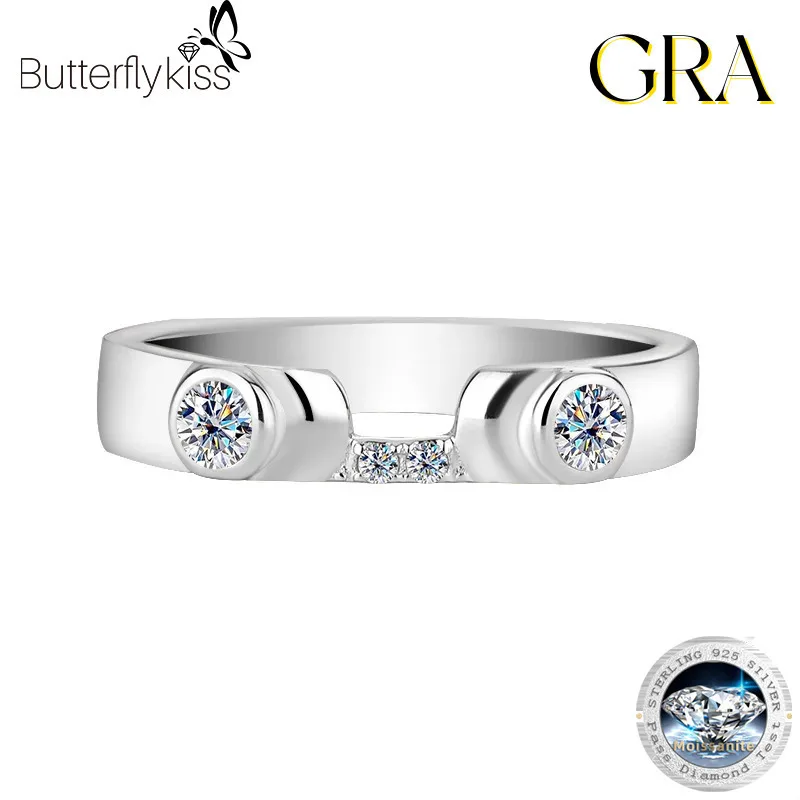 

Butterflykiss модное модное роскошное классическое кольцо с муассанитом и жабой Купидоном для женщин, серебро S925, подвески, ювелирные изделия, подарки