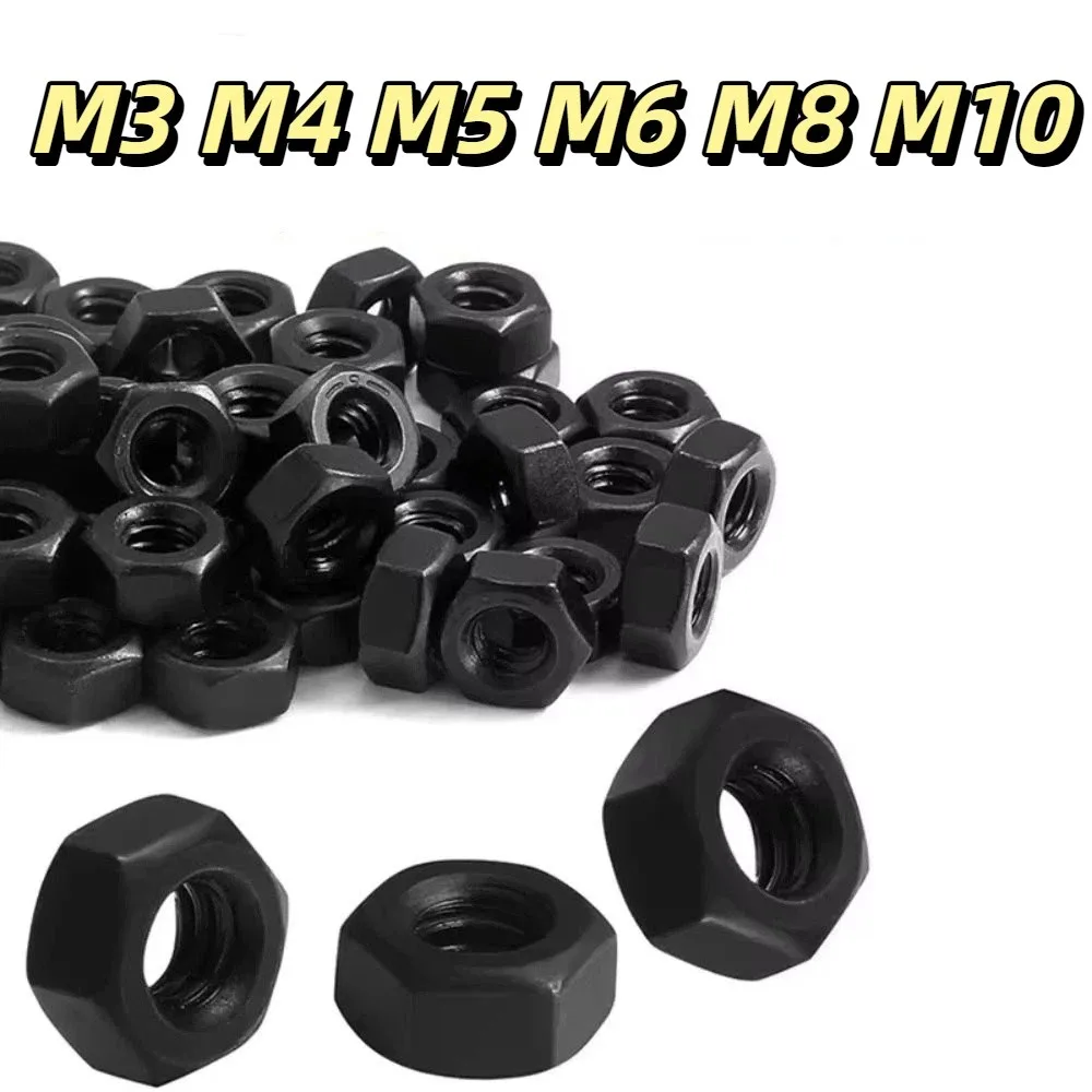 

Black Hex Nuts Assortment Kit Nylon Fastening Nylon Hex Nuts Water-proof M 3 M 4 M 5 M 6 M 8 M 10 Hexagonal Nut Threading Tool