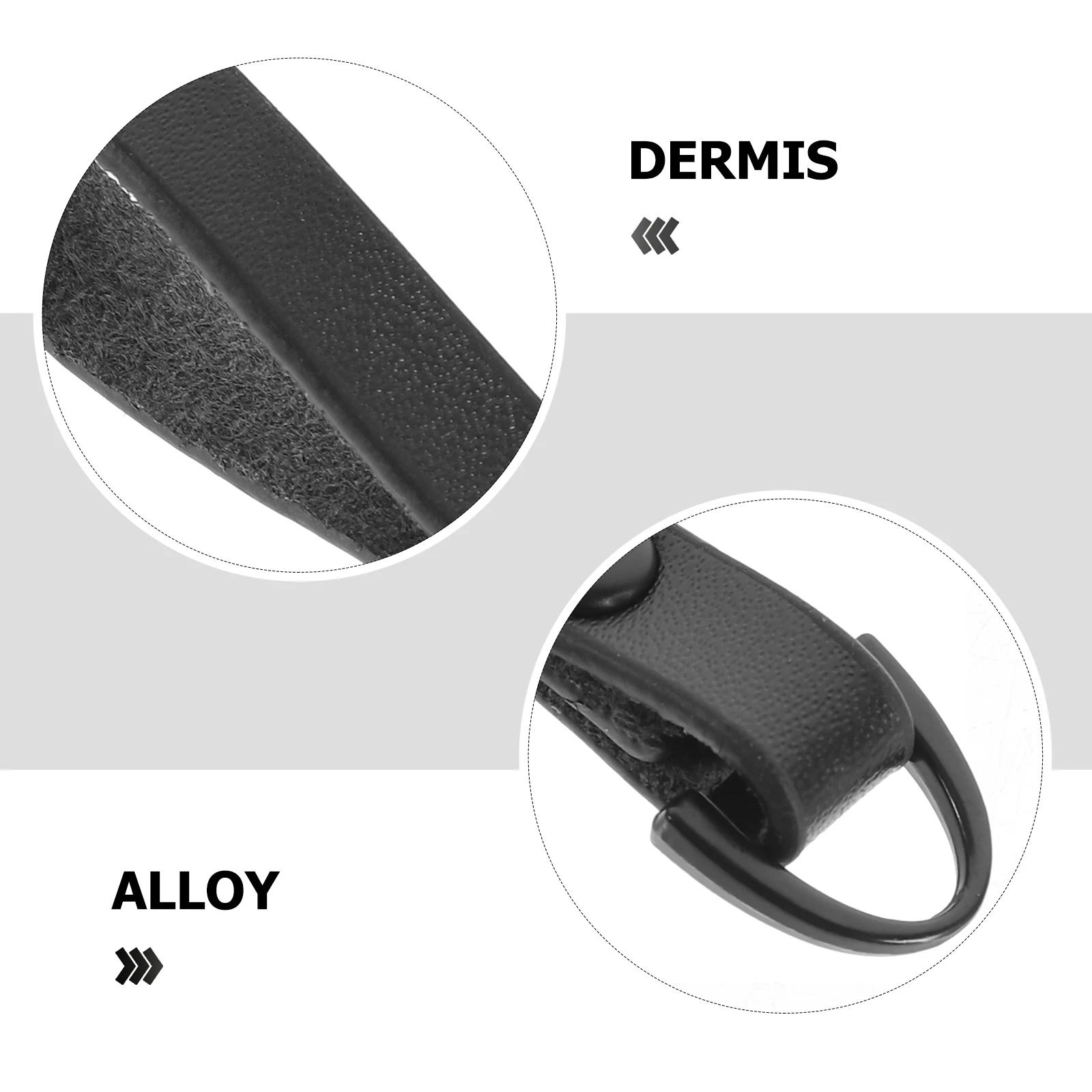 

5Pcs Zipper Pulls Alloy Replacement Puller Tabs Smooth Durable Zipper Repair Kit for Jackets Backpacks Clothes