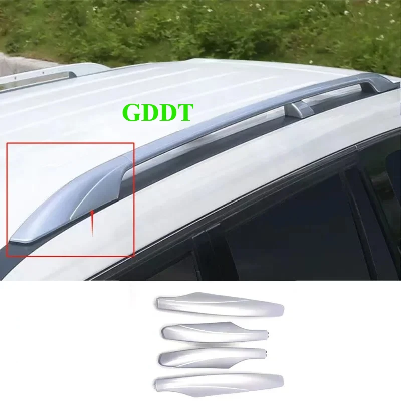1 Piece Roof Rack Cover for Nissan Patrol Y62 2010-2018  Front and Rear Black Silver Roof Rack Guard Rod Roof Rail End Shell