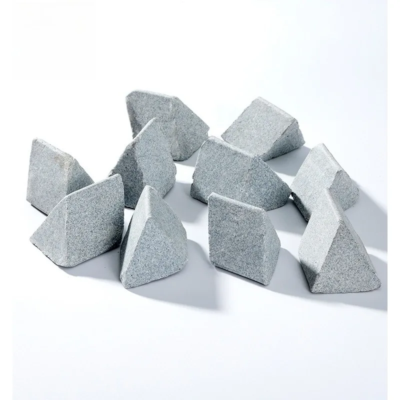 Brown Fused Alumina Triangular Abrasive Coarse Polishing Grinding Block Deburring Flash Rust Removal Polishing Stone Tool Part