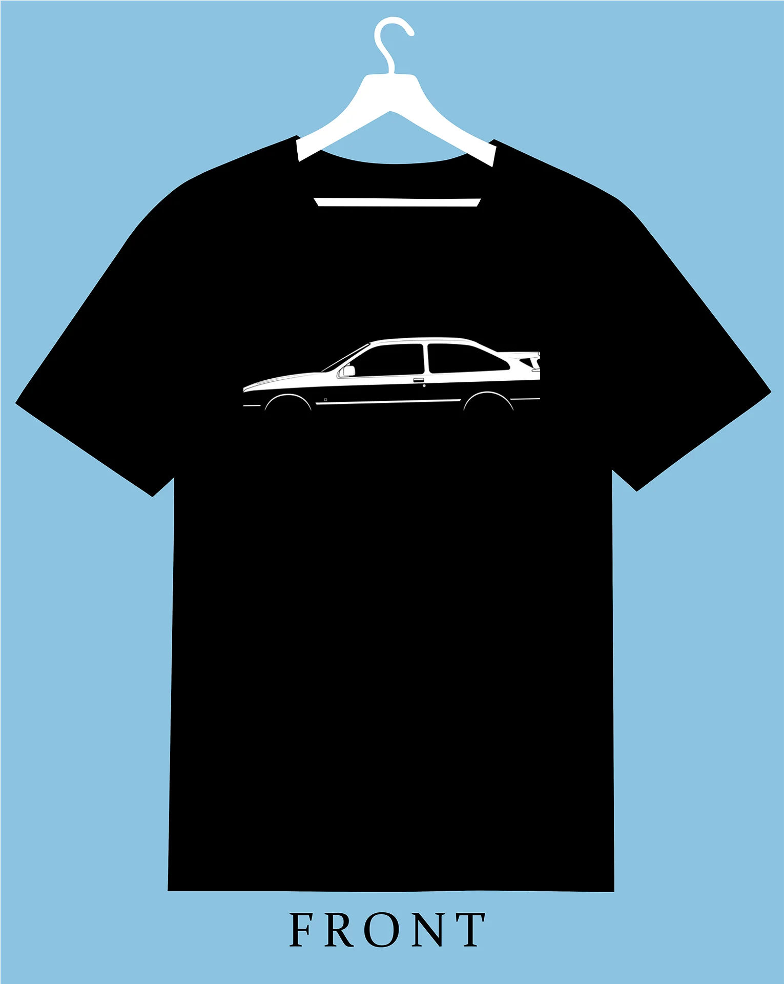 

0484 For.d 67 Sierra RS500 Cosworth Silhouette 2025 Men Women T Shirt Casual Racing Car fans Logo tee Enthusiast Graphic Summer