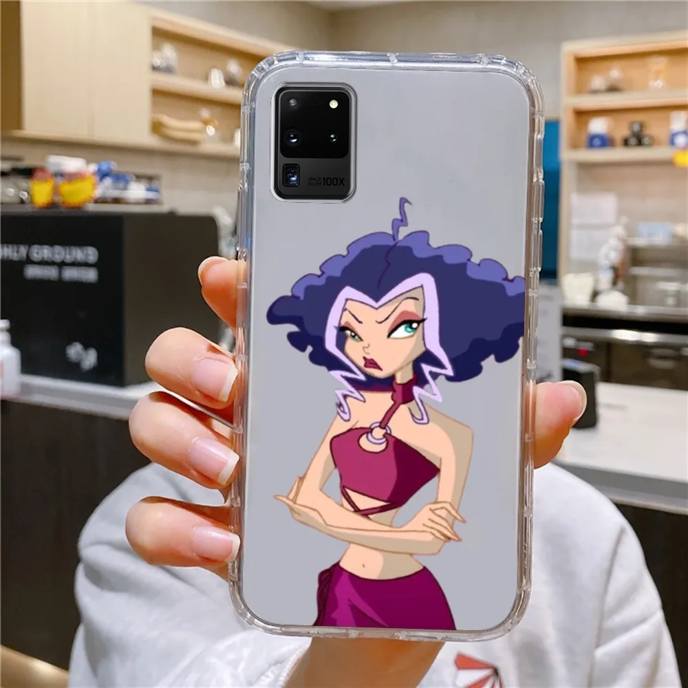 Girl W-Winx Clubs Phone Case For Samsung Galaxy A52 A12 A51 S21 Edge S22ULTRA S23 S20LITE Plus Ultra Transparent Cover