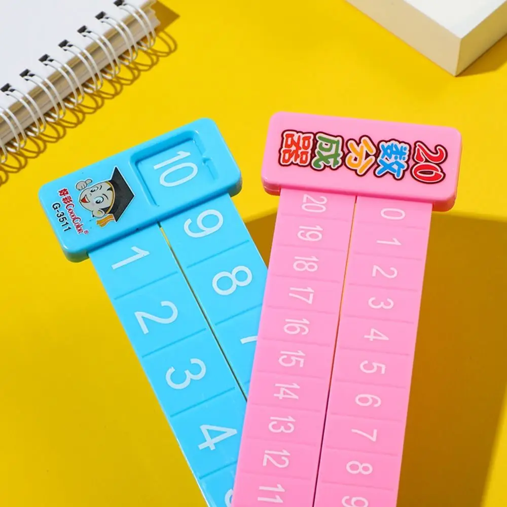 Early Education Number Decomposition Ruler Enlightenment Aid Stationery Straight Ruler Learning Plastic Student Ruler Addition