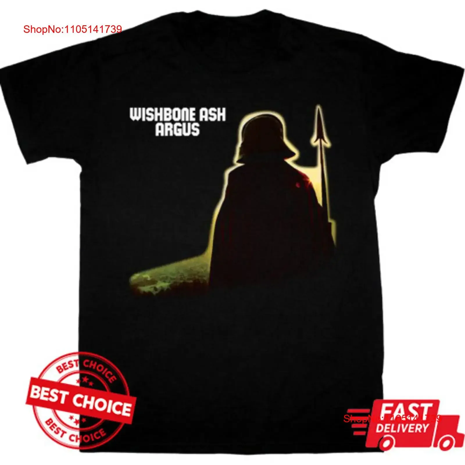 

Футболка Wishbone Ash Argus 1972, S 3XL Q62347, винтажная потертая мужская повседневная дышащая модная футболка для повседневной носки с графикой