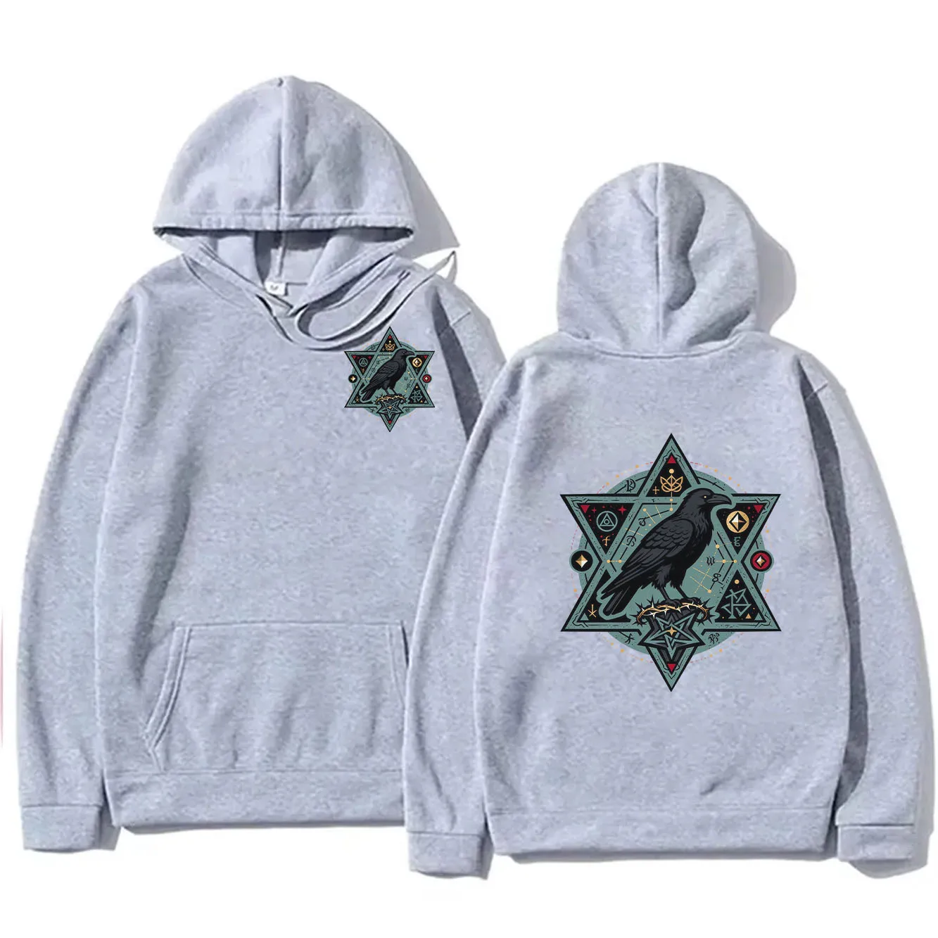 Moletom com capuz com estampa de pássaro oriental da sorte retrô elegante para mulheres, moletom com capuz confortável