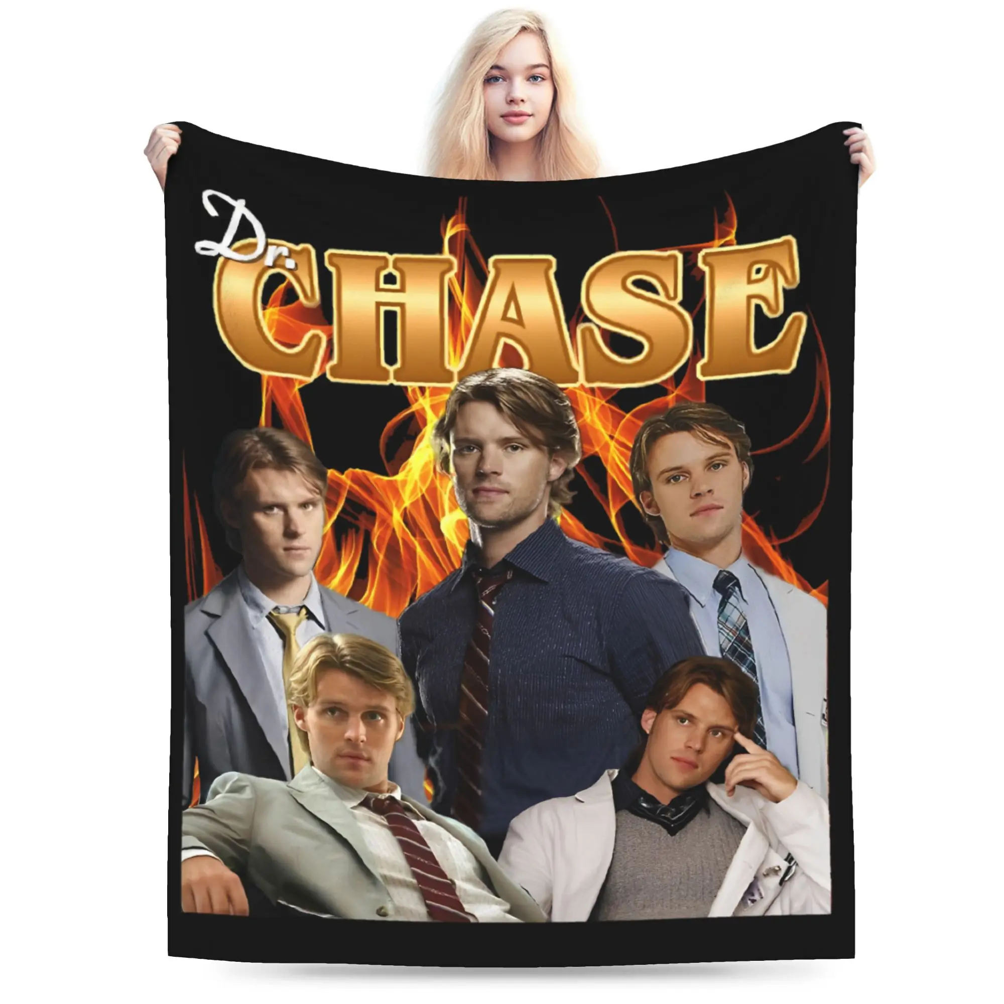 Dr. Robert Chase House MD Blankets Fleece Printed  Multifunction Lightweight Throw Blanket for Bedding Travel Bedspreads