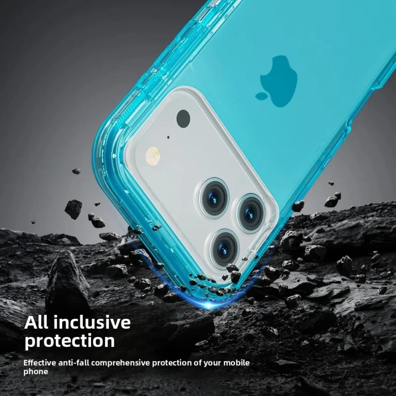 Heavy Duty Military Grade Anti-Drop Armor 3IN1 For IPhone 17Air 16E 16 15 14 PLUS 13 12 11 17 Pro Max MINI Clear Phone Case - náhled 3