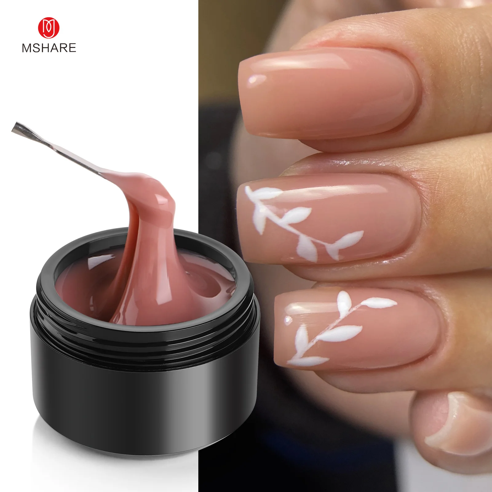 

Гель для наращивания ногтей MSHARE HEMA & TPO Free Clear Builder, прозрачный, не желтеющий, средней вязкости, для наращивания и создания форм