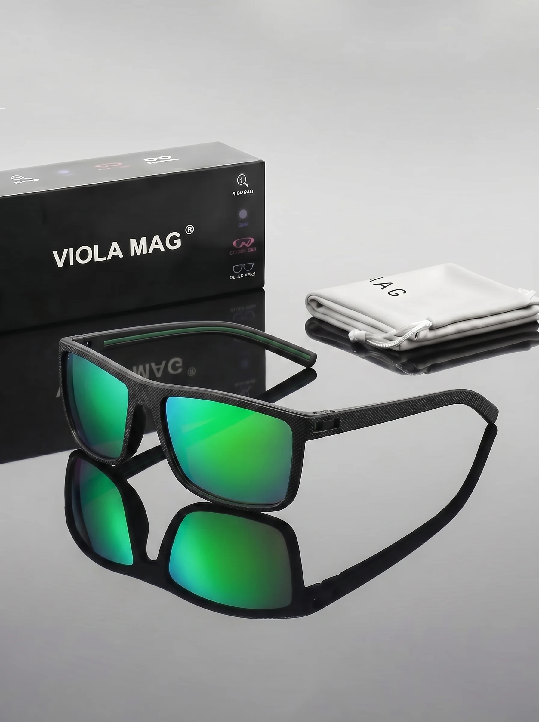 VIOLA MAG Sports Square Sungla - Men'S Fashion Mag 评论和价格