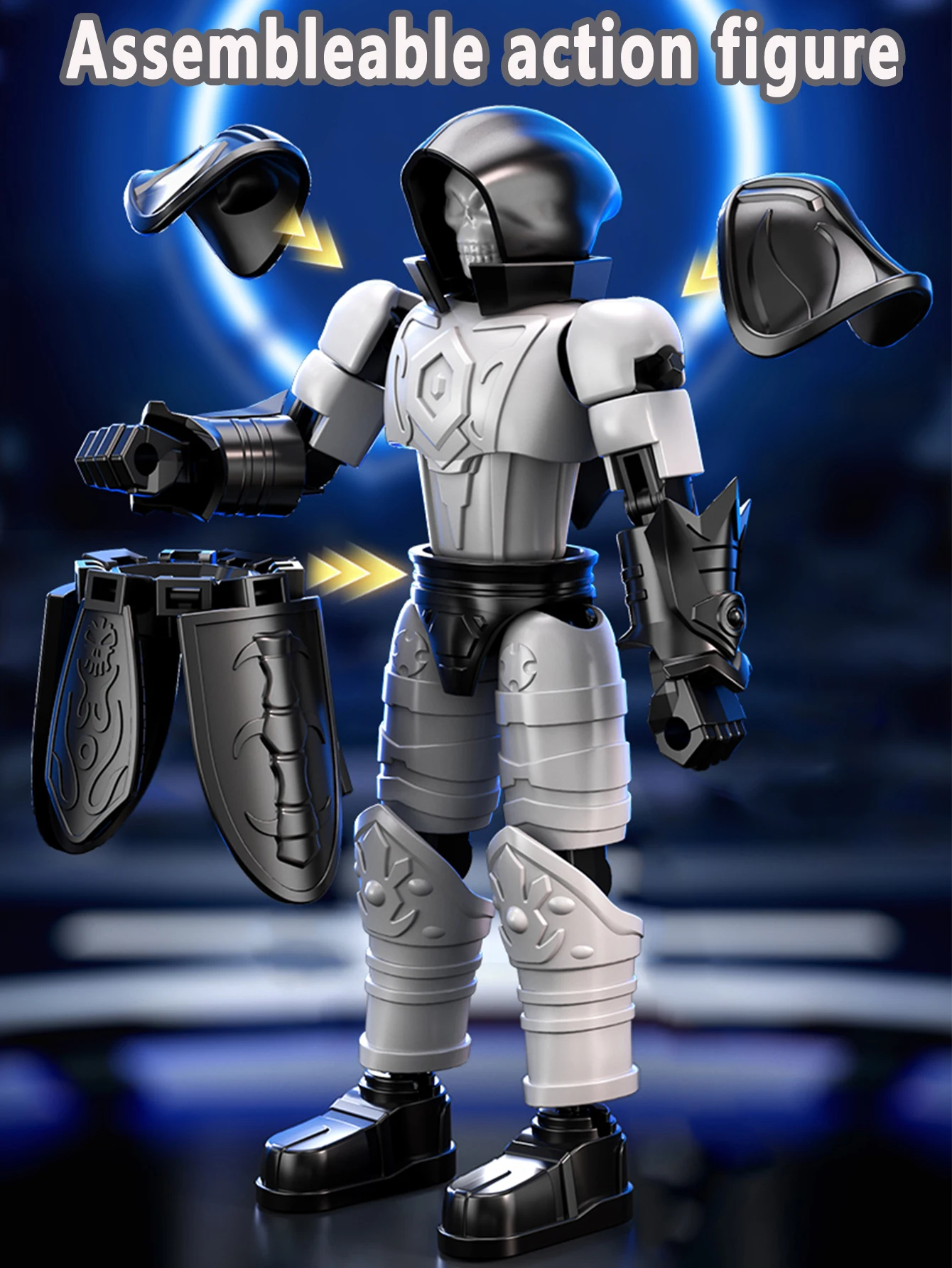 Lucky 13-Puppe mit beweglichem Gelenk, König Arthur Lich, König Ritter, Roboter, Montage, Spielzeug, Modell, Junge, Geschenk