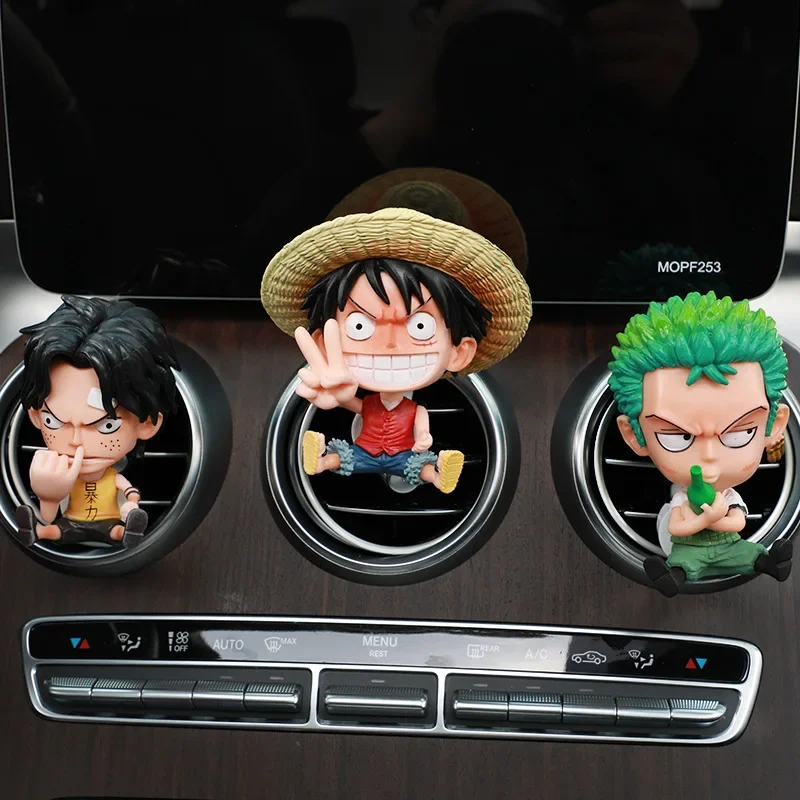 Décoration parfumée de sortie d'air de voiture Anime, Nica, Luffy, Zoro, Nami, figurine d'action, modèle Ornamen, aromathérapie, 1 pièce