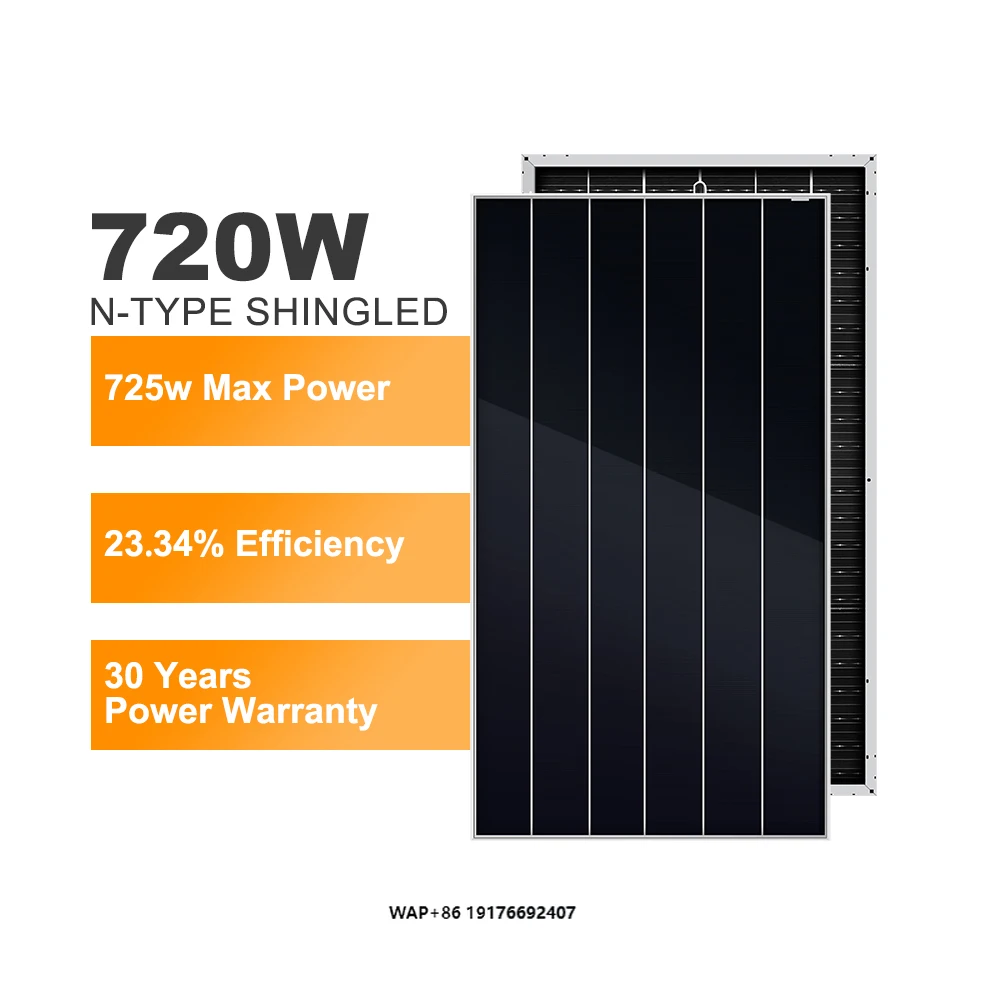 Buy Best 700W 720W 730W Solar Panel 720W PV Panel Bifacial for Industrial solar power system