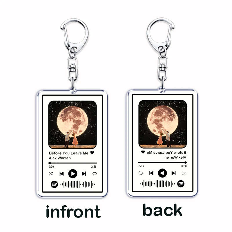 Popular Singer Songwriter Keychains for Women Accessories Bag Ordinary Carry You Home Music Songs Code Keying Jewelry Fans Gifts