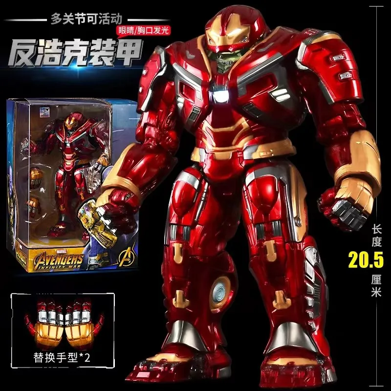 Zhongdong genuine Marvel anti Hulk armor luminous version movable doll model Hulk Avengers Alliance toy