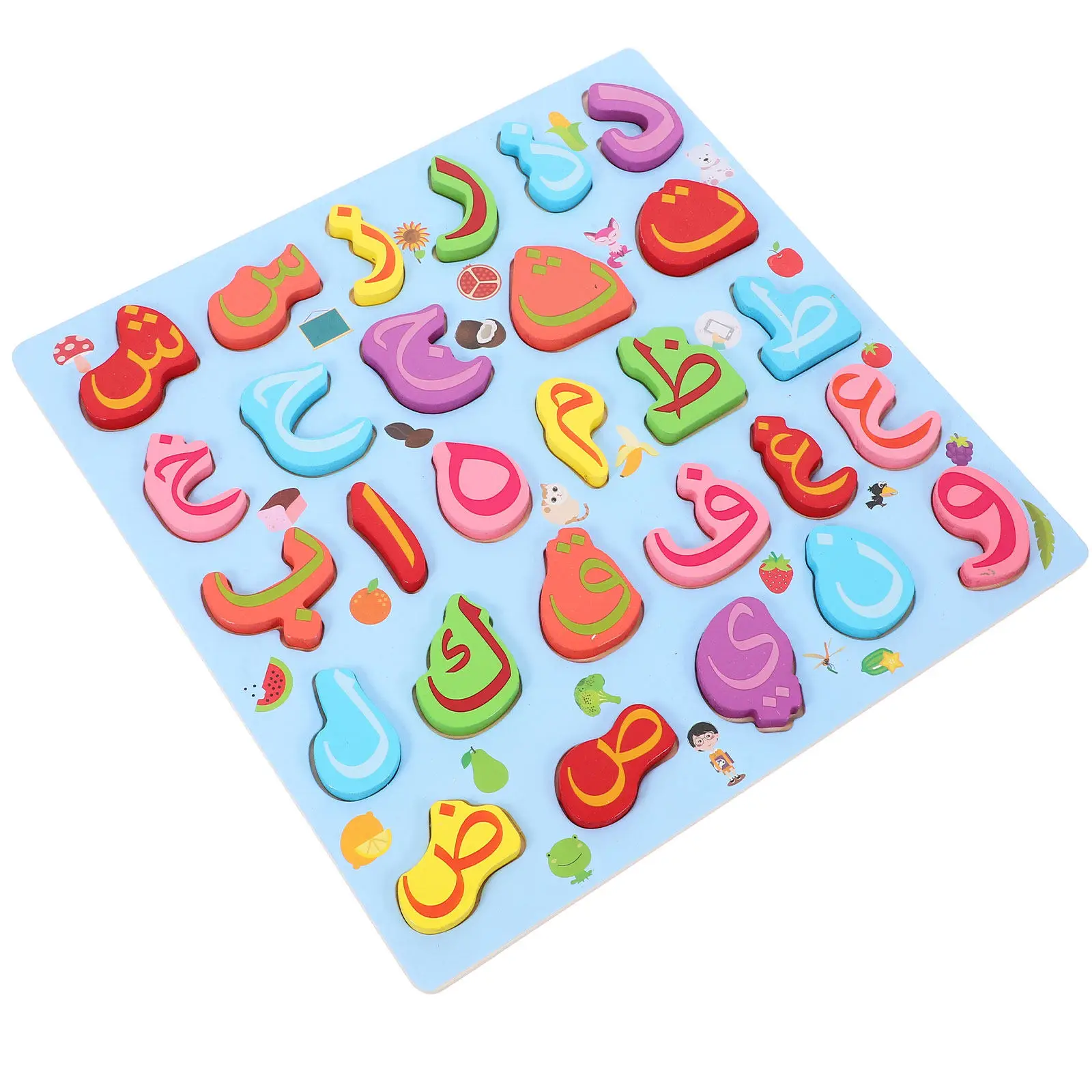

Arabic Alphabet Montessori Wood Puzzle Learning Game Educational Letter Recognition Child Alphabet Words Puzzle