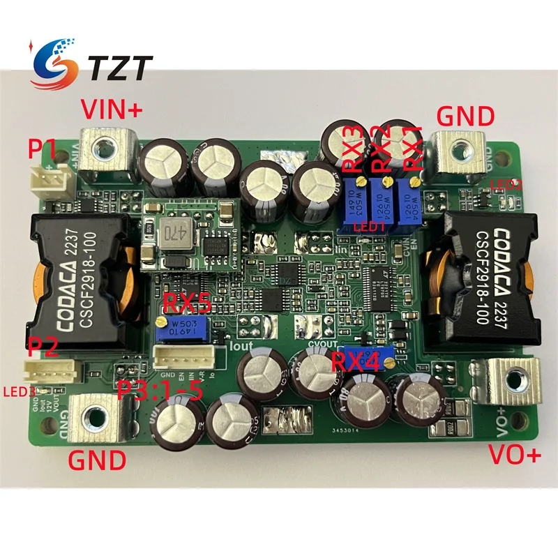 

TZT YF-BKT80V30A 10-75V/30A DC-DC Step up down Converter Buck Boost Converter Power Supply Board