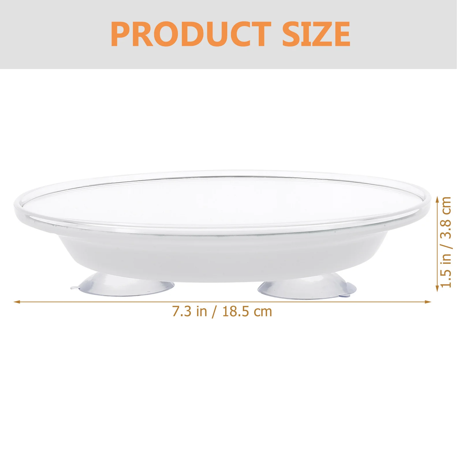 1Pcs Bathroom Mirror with Suction Cup 7X Magnifying Function Clear View Makeup Mirror for Pores Eyebrows Portable Design