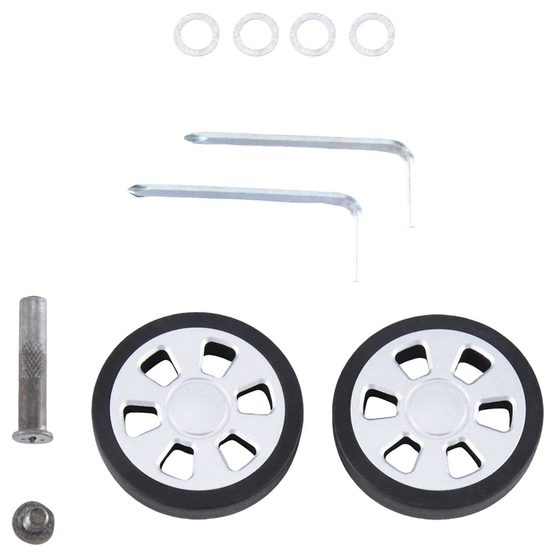 

Сменное износостойкое колесо для чемодана из ПУ кожи, черный и серебристый цвета